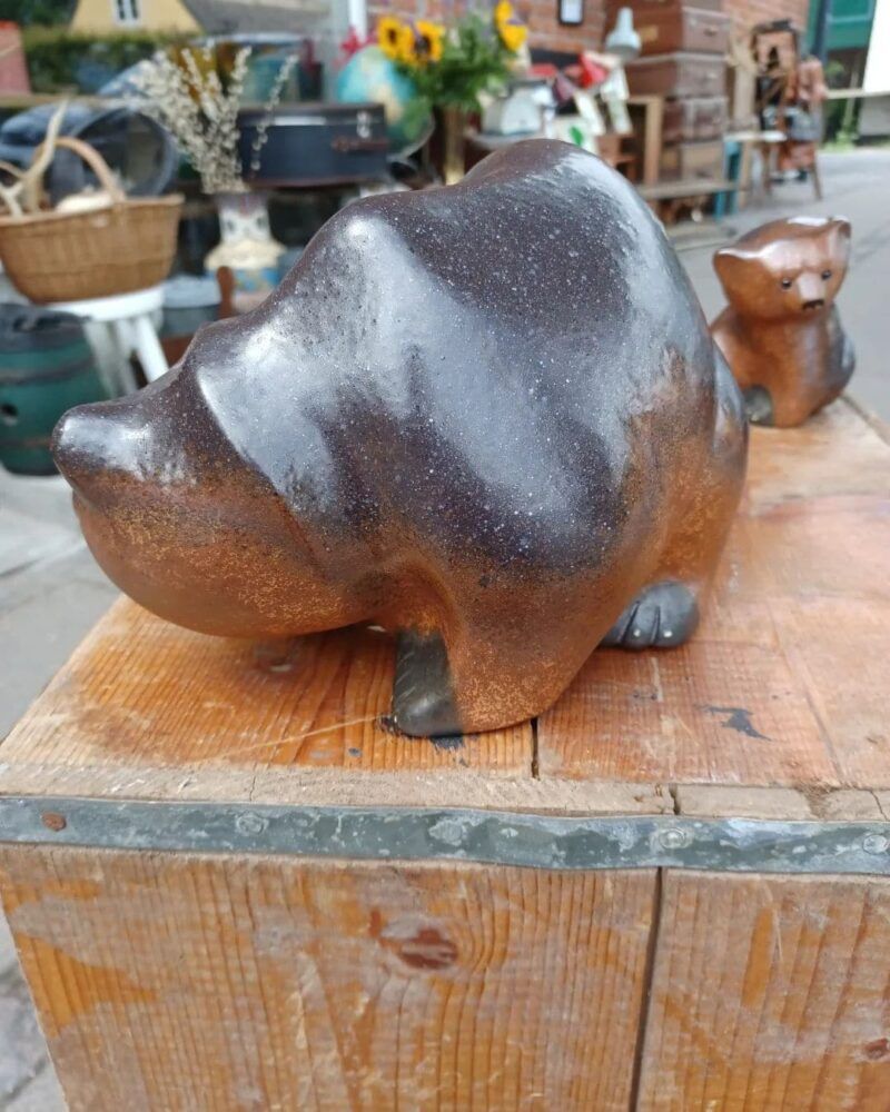 Skøn bjørn fra svenske Nittsjö keramik.