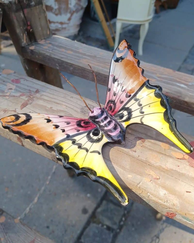 Skøn keramik sommerfugl