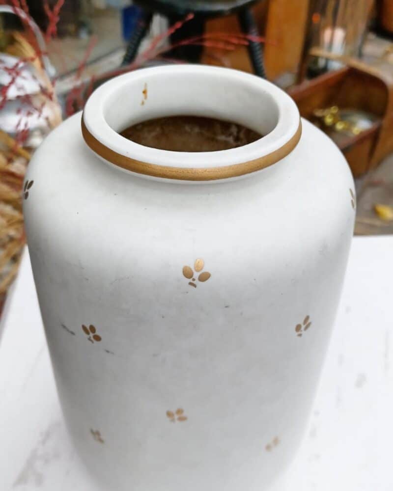 Helt særlig Wilhelm Kåge vase for Gustavsberg med guld mønstre.