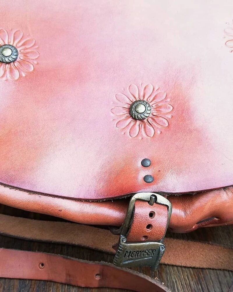 Super fin Boho/vintage inspireret læder taske