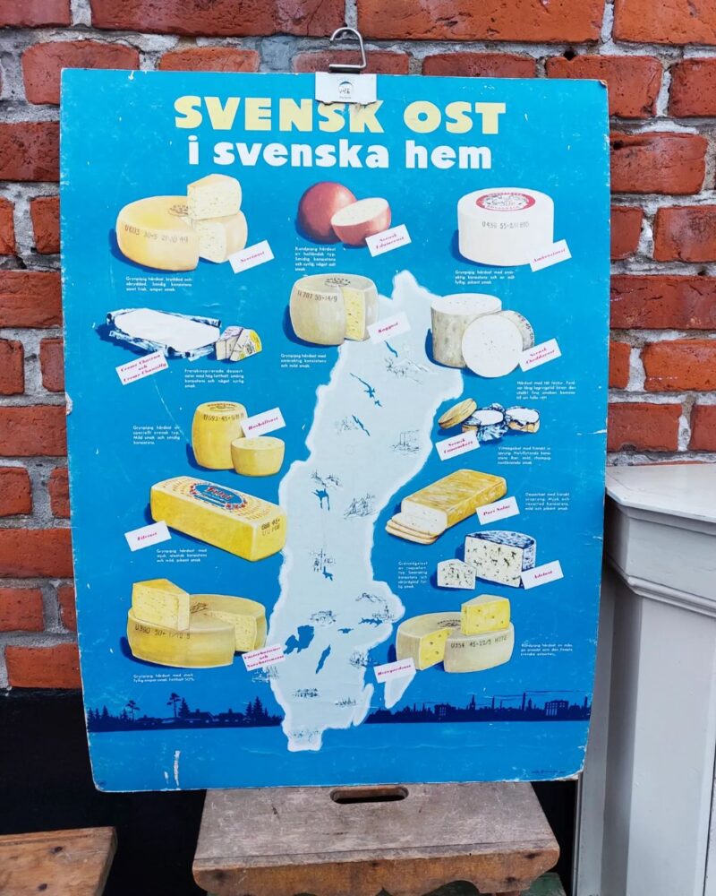 Skøn gammel svensk oste reklame