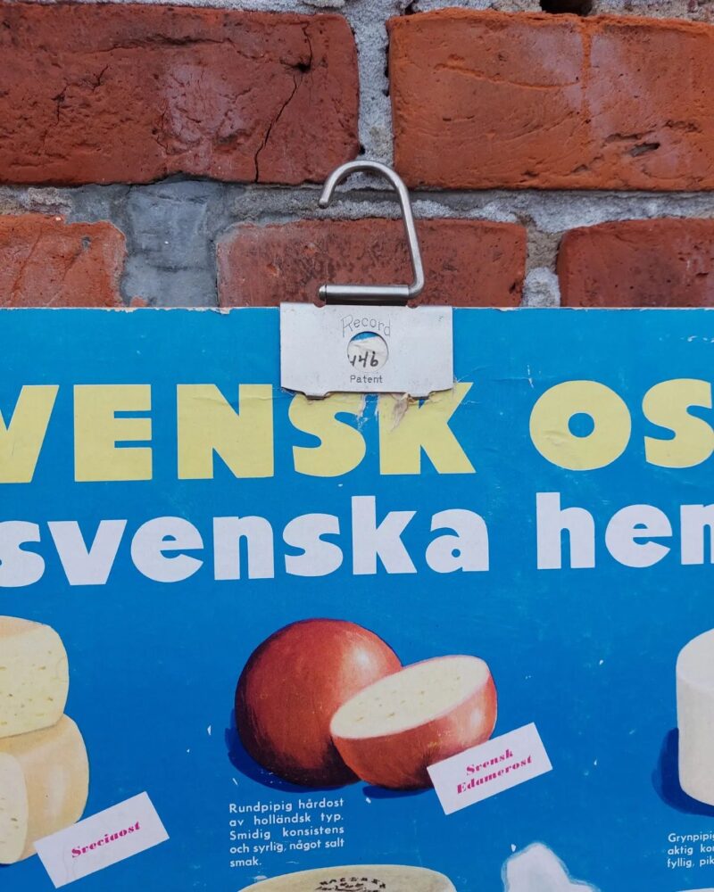 Skøn gammel svensk oste reklame