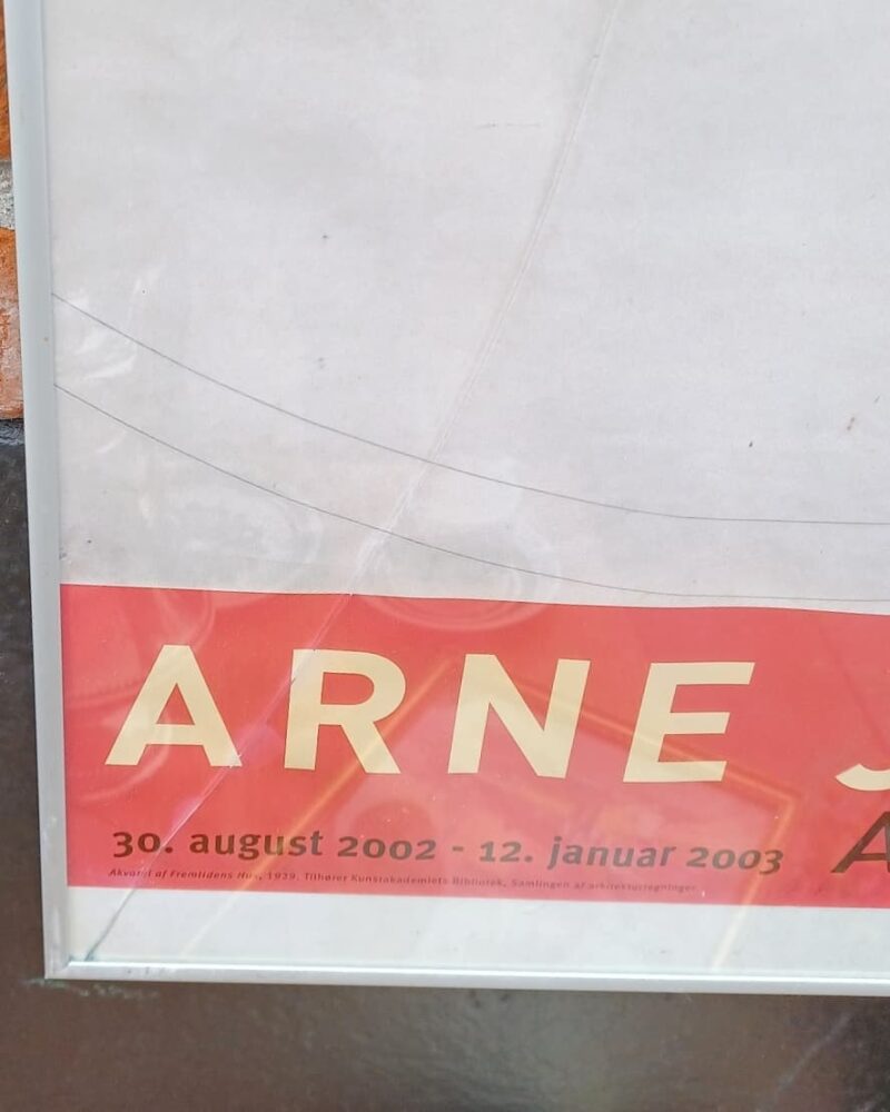 Skøn plakat fra en Arne Jacobsen udstilling på Louisiana.