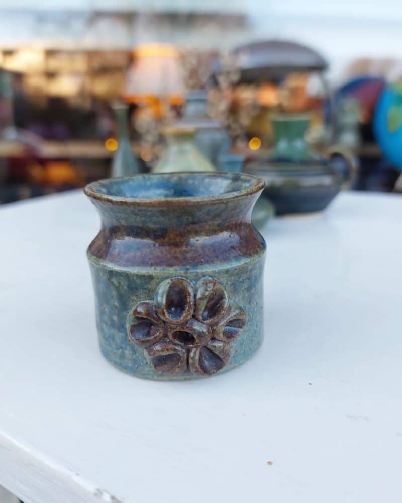 Fantastisk flot keramik miniature vasei super smuk glasur.