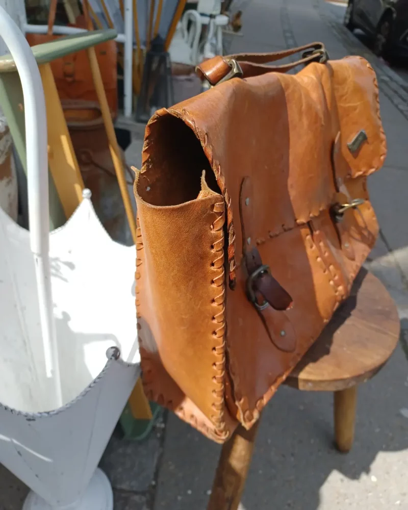 Super fin Boho/vintage inspireret taske i læder