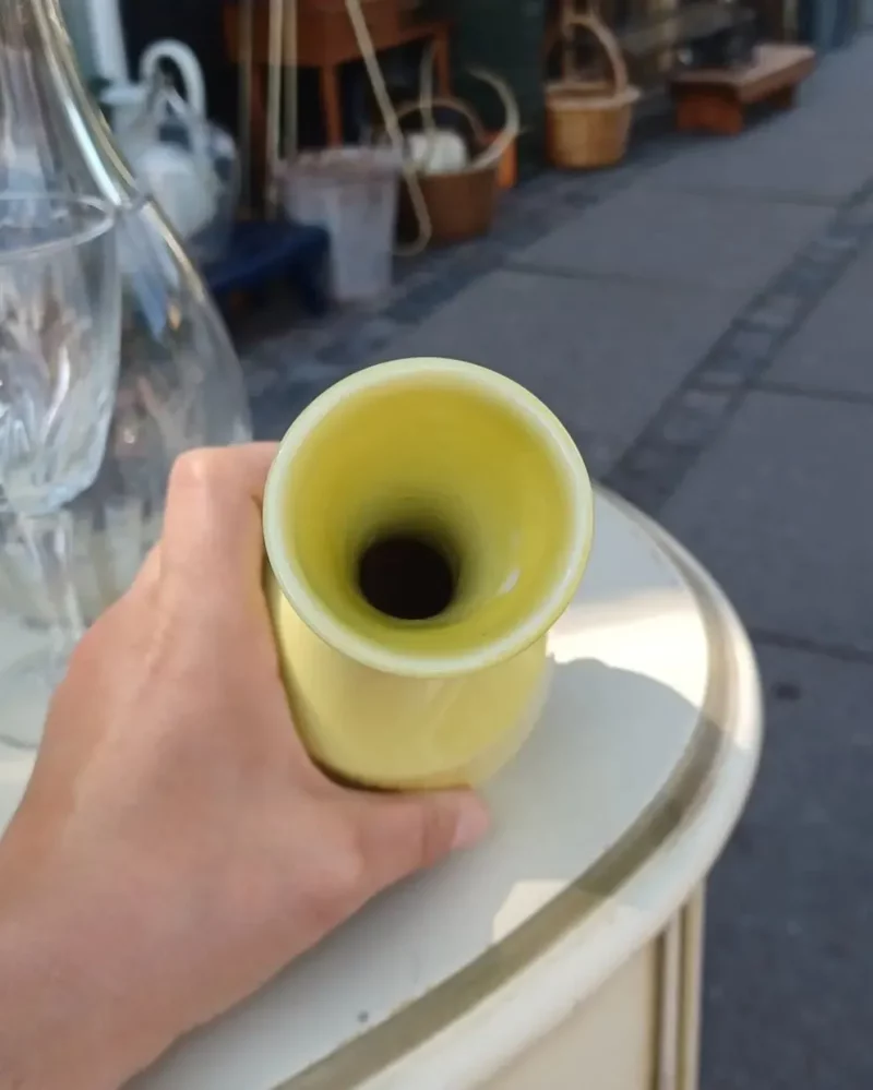Smuk gul vase fra Rørstrand