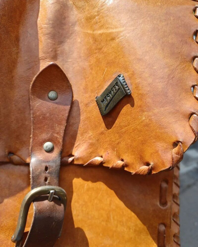 Super lækker Boho/vintage inspireret taske i kernelæder.
